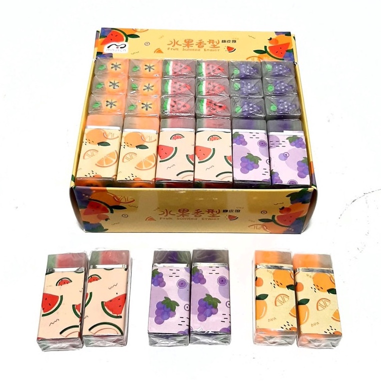 

KODE L67W Harga Grosir 1kotak 36pcs Penghapus Eraser Karakter Bola Dan Buah Ukuran Besar