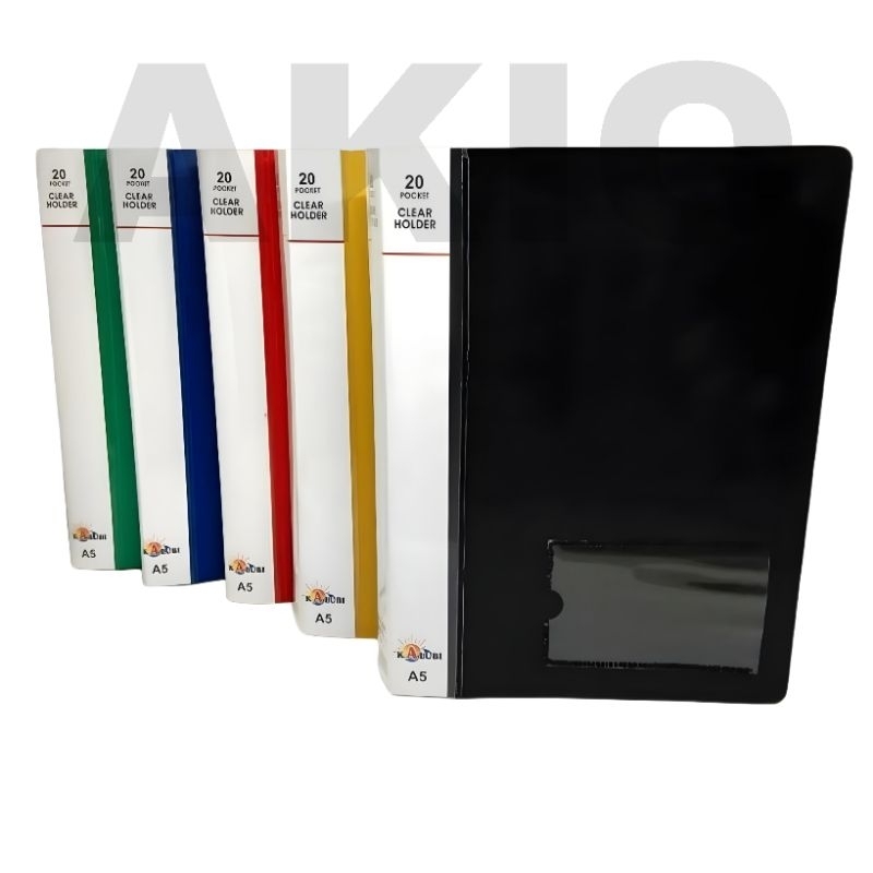 

Map Dokumen Clear Holder A5 KALUBI 20 Slot Document Keeper File Folder