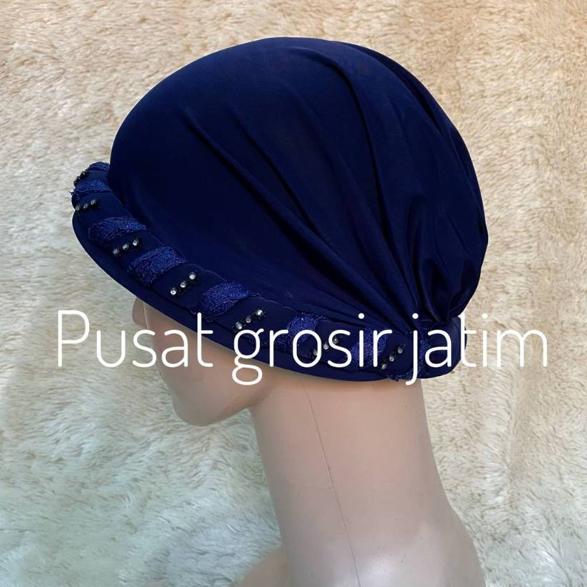 S23 Topi kupluk turban ciput haji umroh kerpus ibu ibu hijab untuk nenek emak payet topi kupluk fash