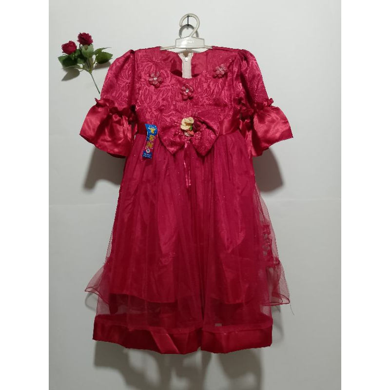 gaun pesta/gaun ultah anak perempuan cantik