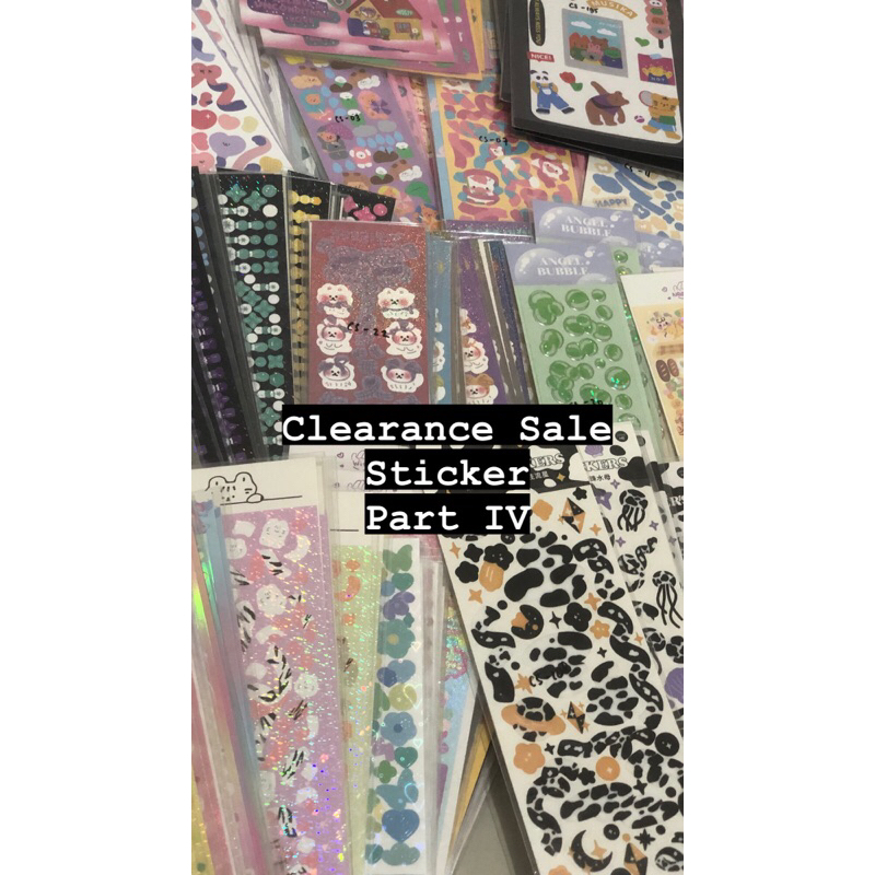 

[Clearance Sale] sticker stiker deco toploader photocard journal/ stiker ribbon pita