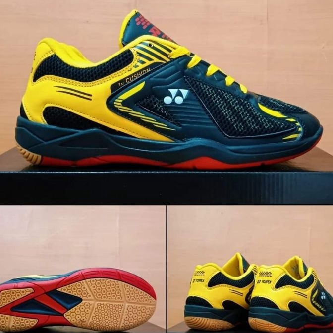 Potongan sepatu bton pria sol karet mentah anti slip kuning