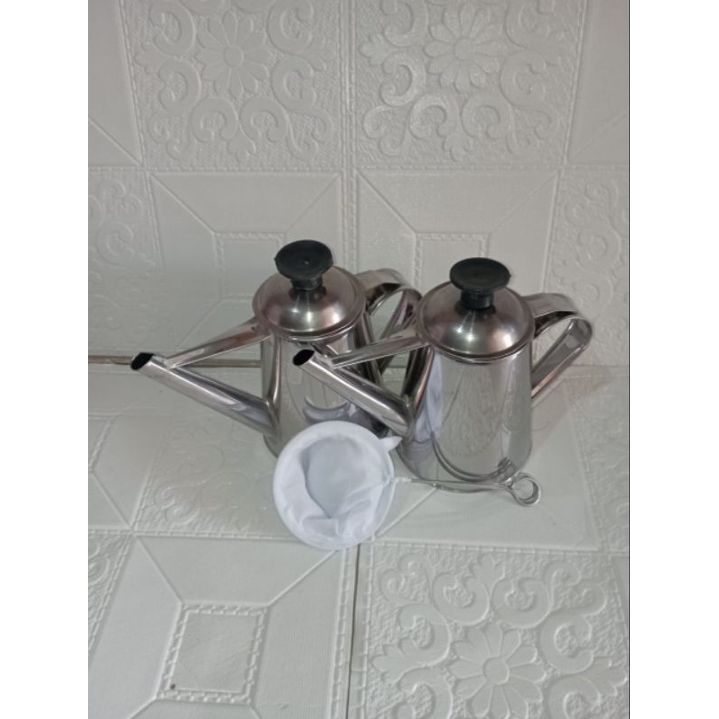 teko kopi atau teh stainless steel