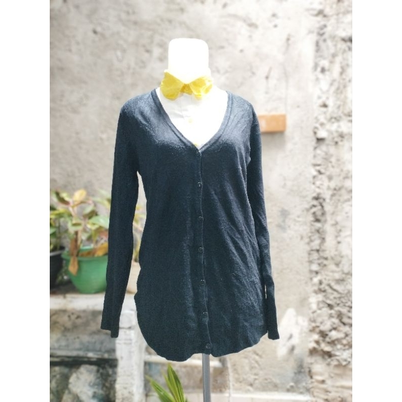 Outer cewe luaran perempuan cardigan wanita cardi preloved QQ 320 size L fashion wanita atasan cewe 
