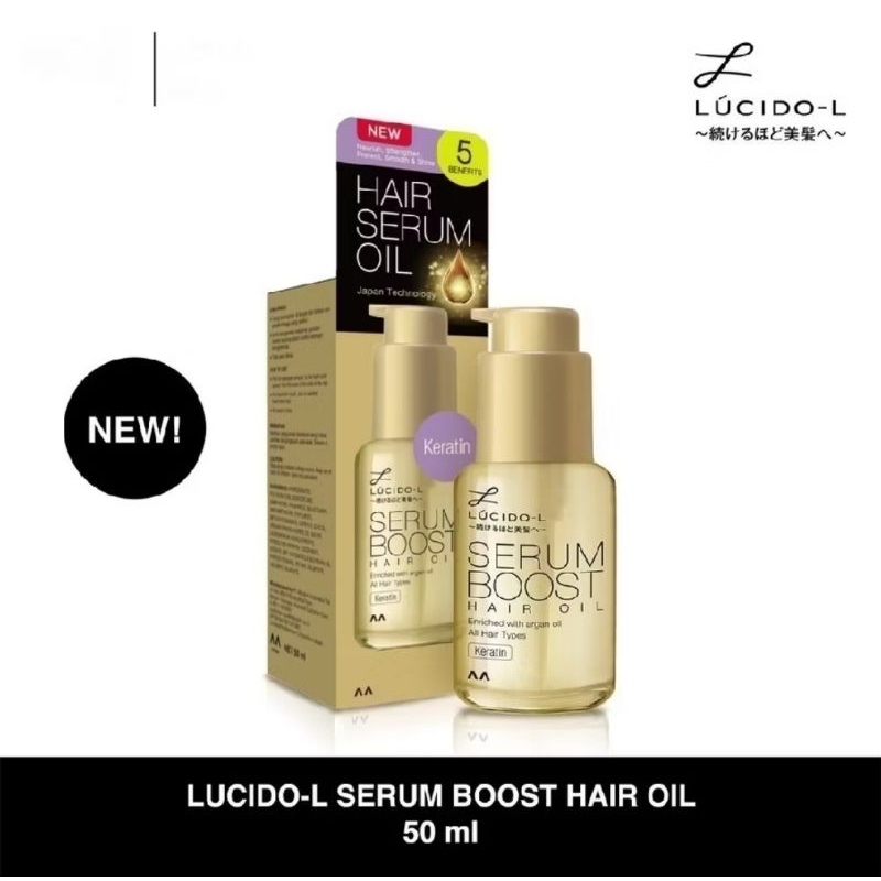 Lucido-L Serum Boost Hair Oil Keratin 50 ml-HAIR OIL