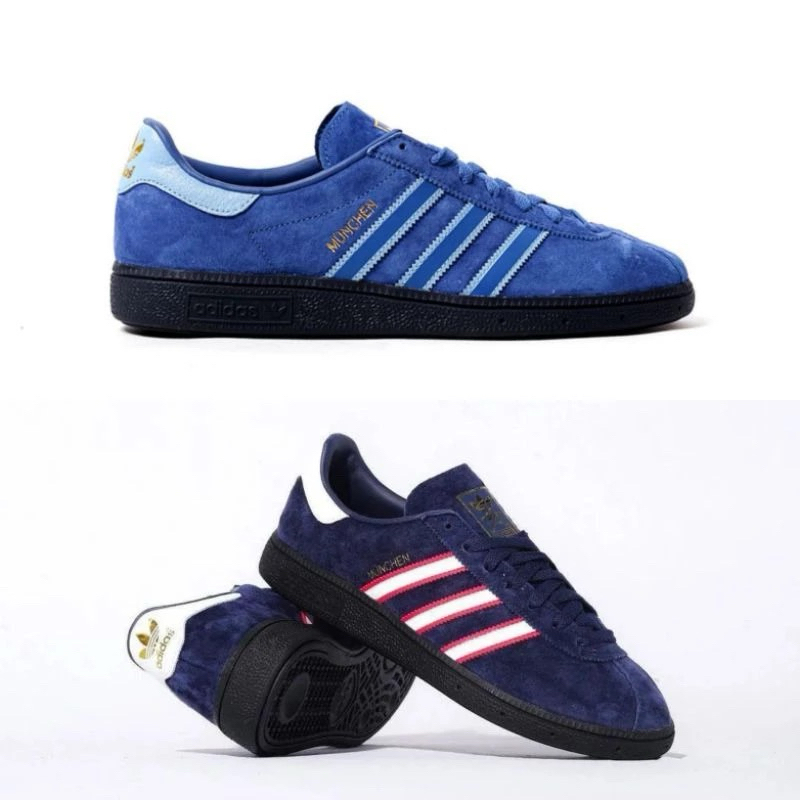 Sepatu Casual Adids Munchen Edge / Blue Paradise
