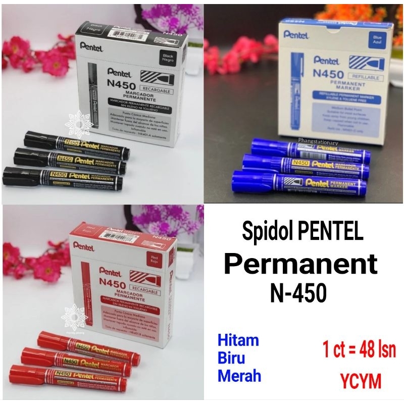 

1pcs Spidol Permanen Kualitas Bagus Spidol Pentel
