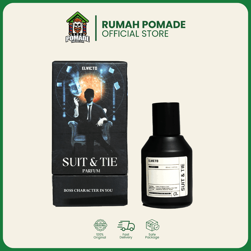 ELVICTO SUIT & TIE PARFUM 35 ML ORIGINAL - Parfume Elvicto Extrait de parfume