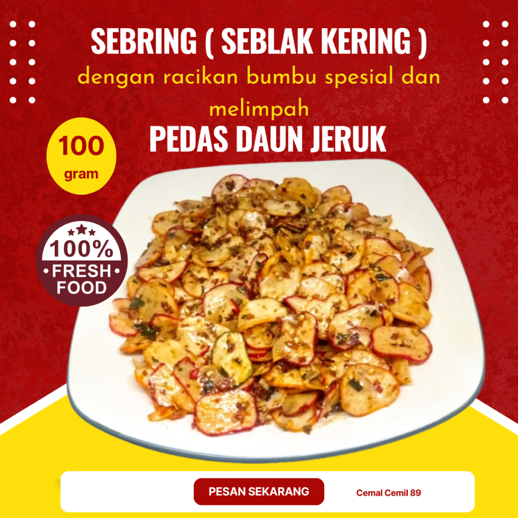 

Seblak Kering Pedas Daun Jeruk Kerupuk Seblak Seblak Kering Netto 100 Gram