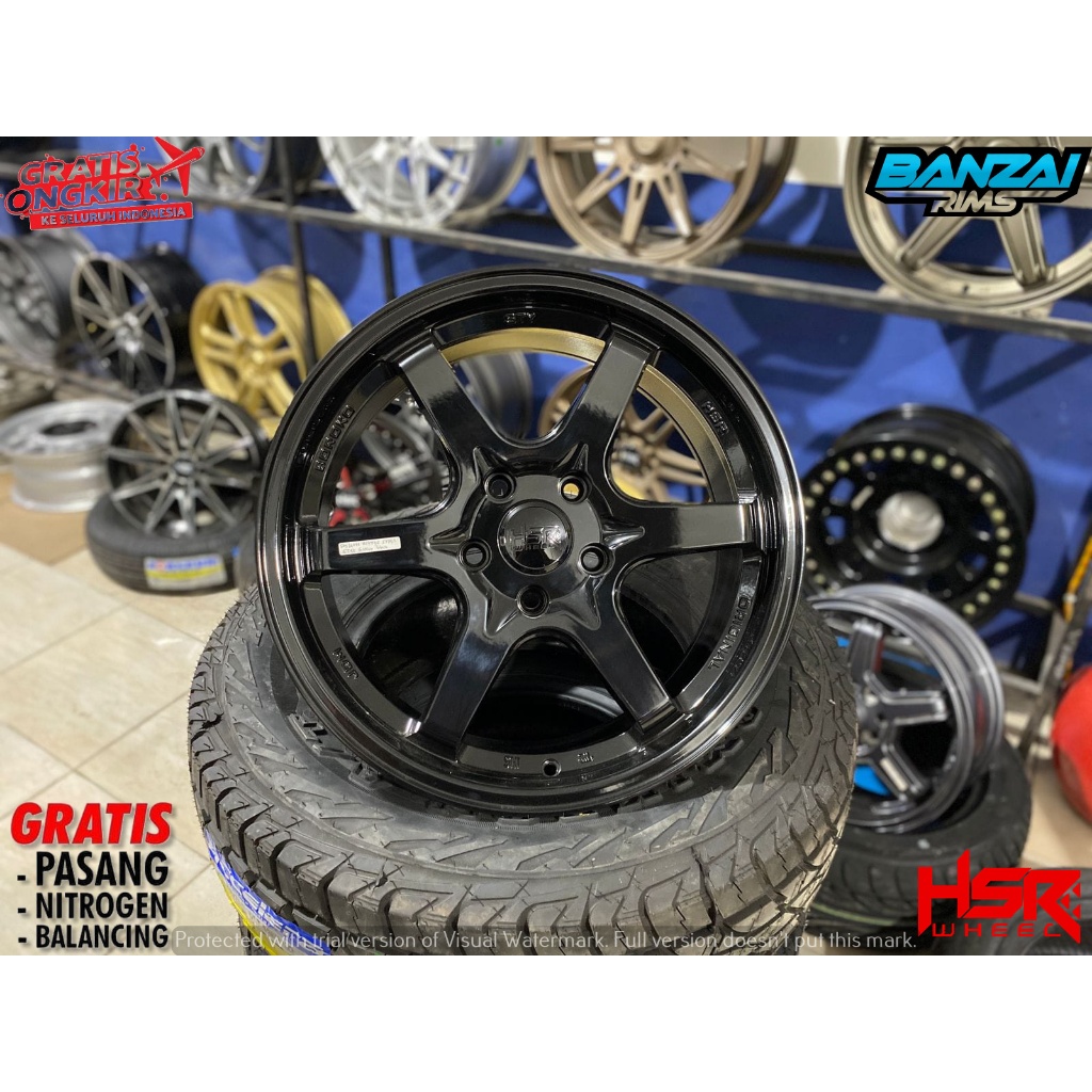 VELG MOBIL WRV RING 17 PELEK RACING HSR STY MODEL TE37 R 17 LUBANG PCD 5X114,3 LEBAR 7,5 RATA