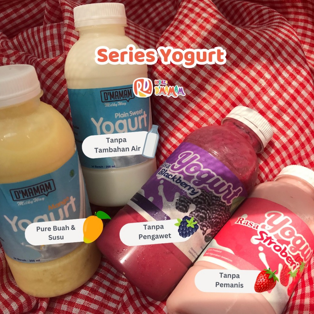 

Yogurt Series 200ml Radaza D'MAMAM 4 Varian Rasa Snack Minuman Anak