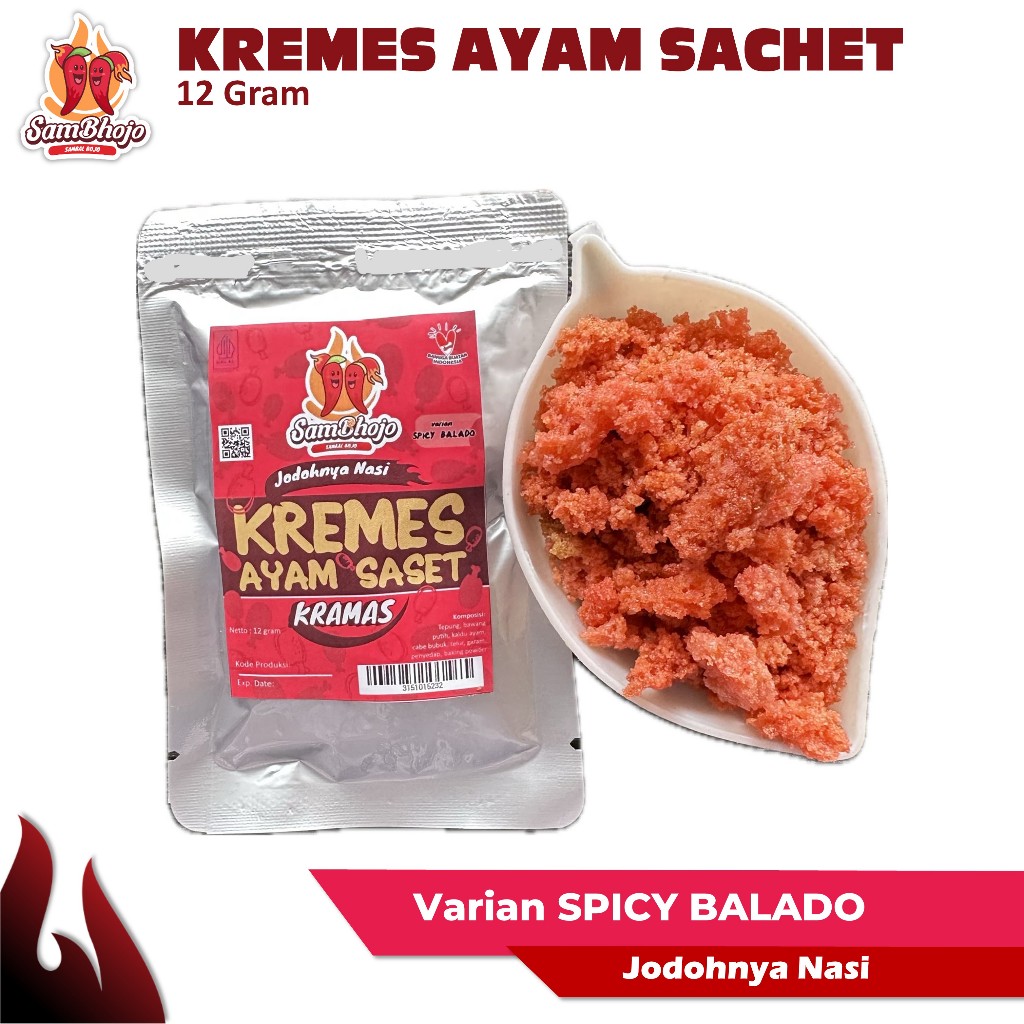 

SamBhojo Kremes Ayam Sachet Varian Spicy Balado