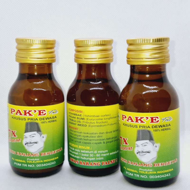 

Jamu Herbal Kuat Tahan Lama Pak'e tole cair original