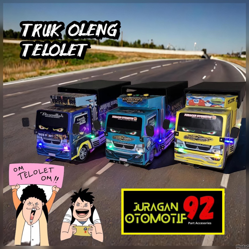 mobil mobilan truk oleng mainan truk miniatur