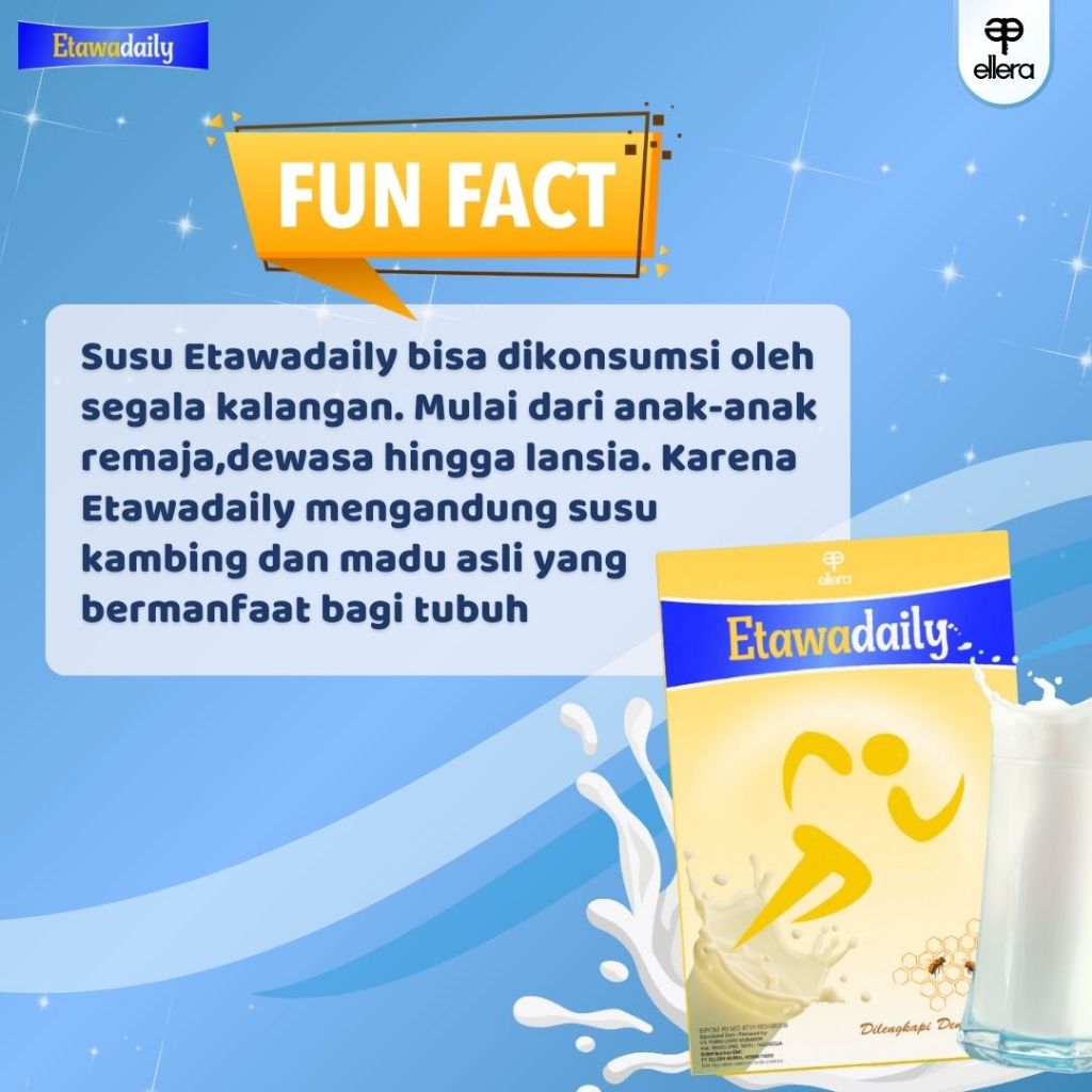 

ETAWADAILY SUSU KAMBING ETAWA HALAL BPOM 200 GRAM