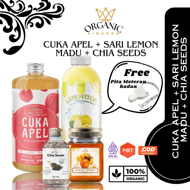 

RB22 Bundling Cuka Apel + Sari Lemon + Madu + Chia Seeds