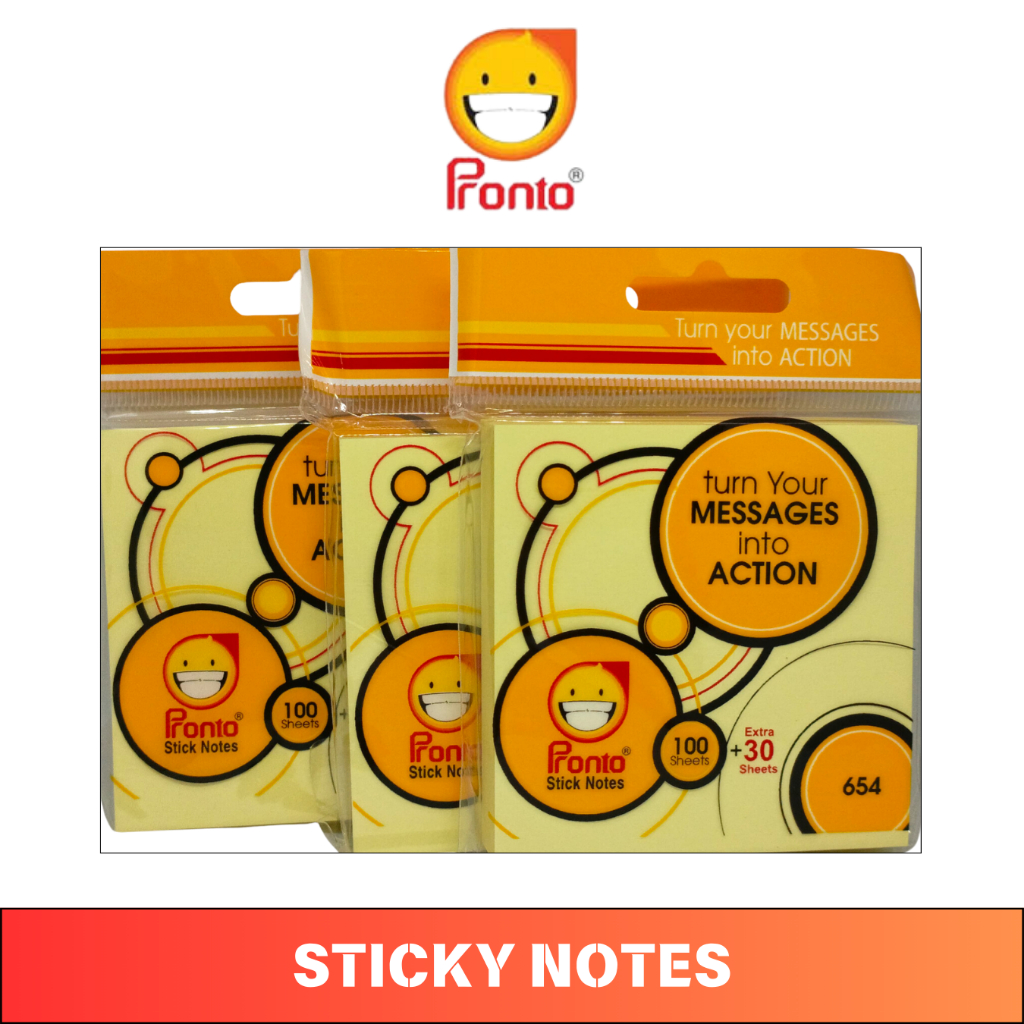 

Grosir Sticky Note Kertas Memo PRONTO 654 76 mm - 1 Lusin 12 pcs