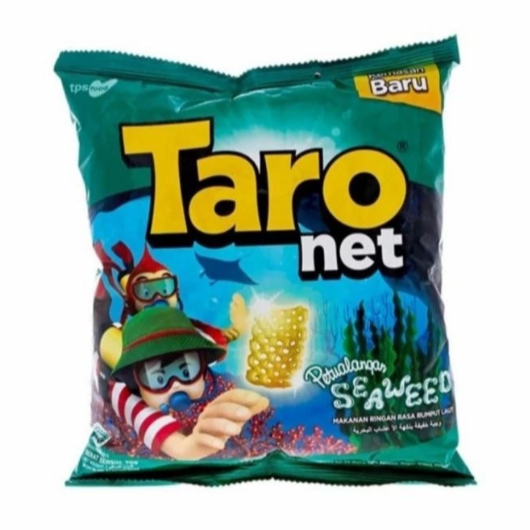 

Snack Taro Net Varian Potato BBQ, Italian Pizza, Seaweed / 18 Gr / 1 Renteng Isi 10