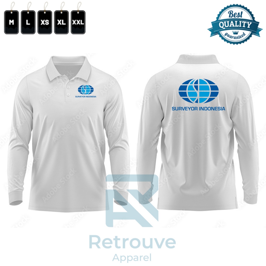 Kaos Polo Shirt Kaos Kerah Surveyor Indonesia / Kaos Wangki Panjang Surveyor