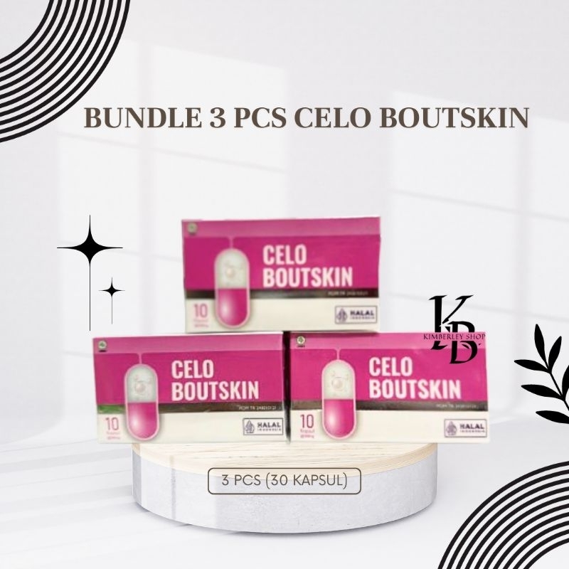 (READY STOK SIAP KIRIM) CELO BOUTSKIN KAPSUL PEMUTIH PENCERAH BADAN BPOM HALAL