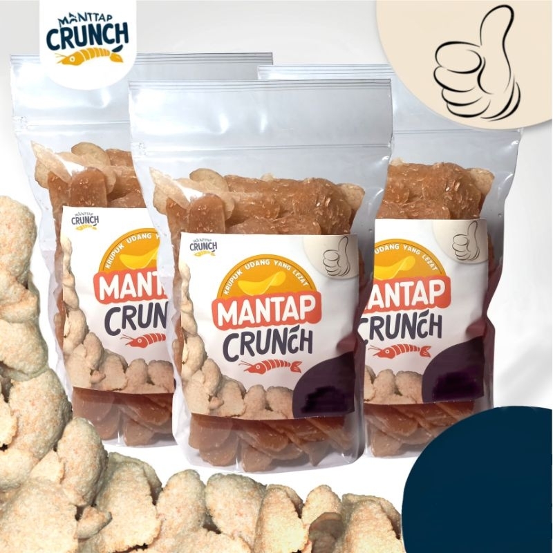 

paket 3 bungkus krupuk udang mantap crunch khas kalsel