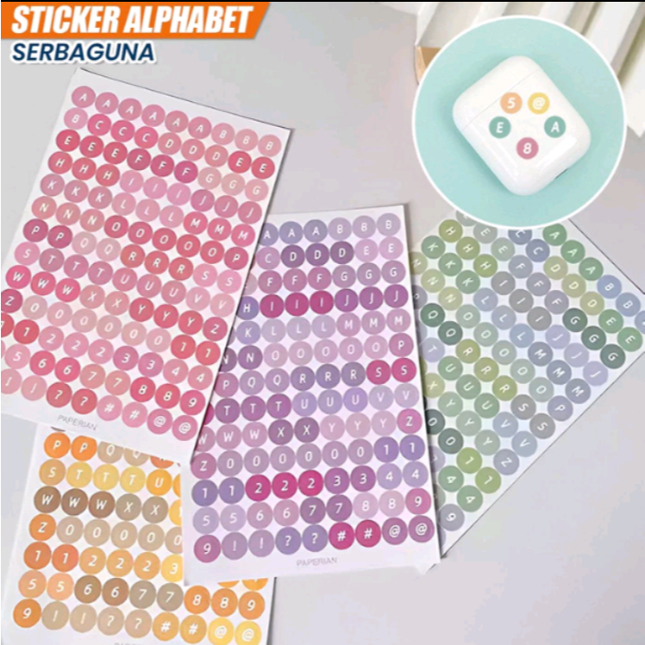 

Stiker Alphabet Huruf Angka Deco Aesthetic Dekorasi Buku Jurnal / Stickear Alfabet DIY Scrapbook Planner Diary / Stiker Huruf Angka