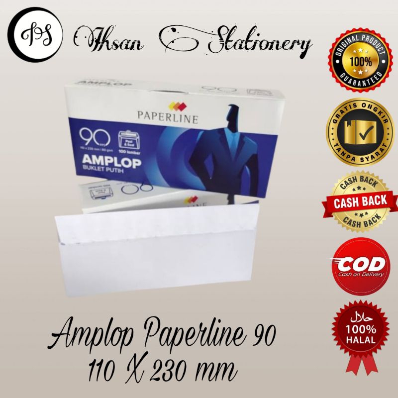 

Amplop Polos Putih Paperline 90 (1 Pack)