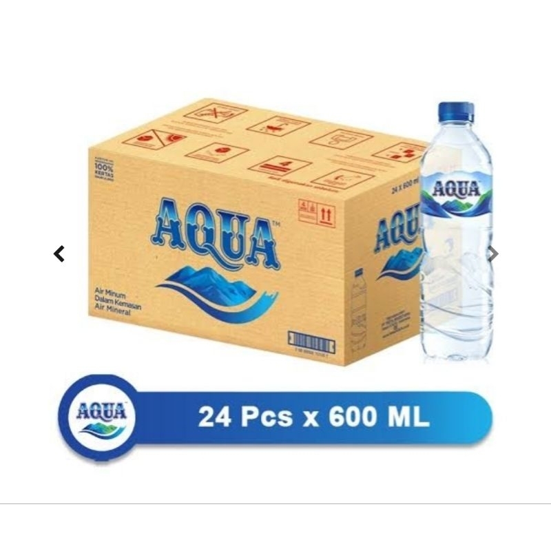 

AQUA BOTOL TANGGUNG 600 ML DUS isi 24