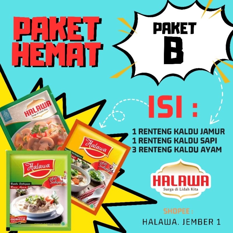 

HALAWA PAKET HEMAT ( Paket B)