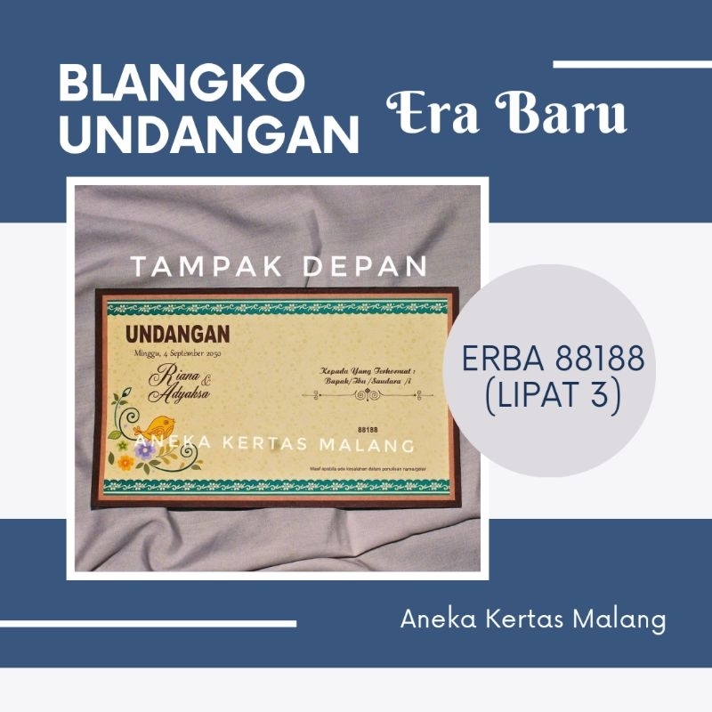 Blangko Undangan Erba 88188 (Cek Deskripsi)