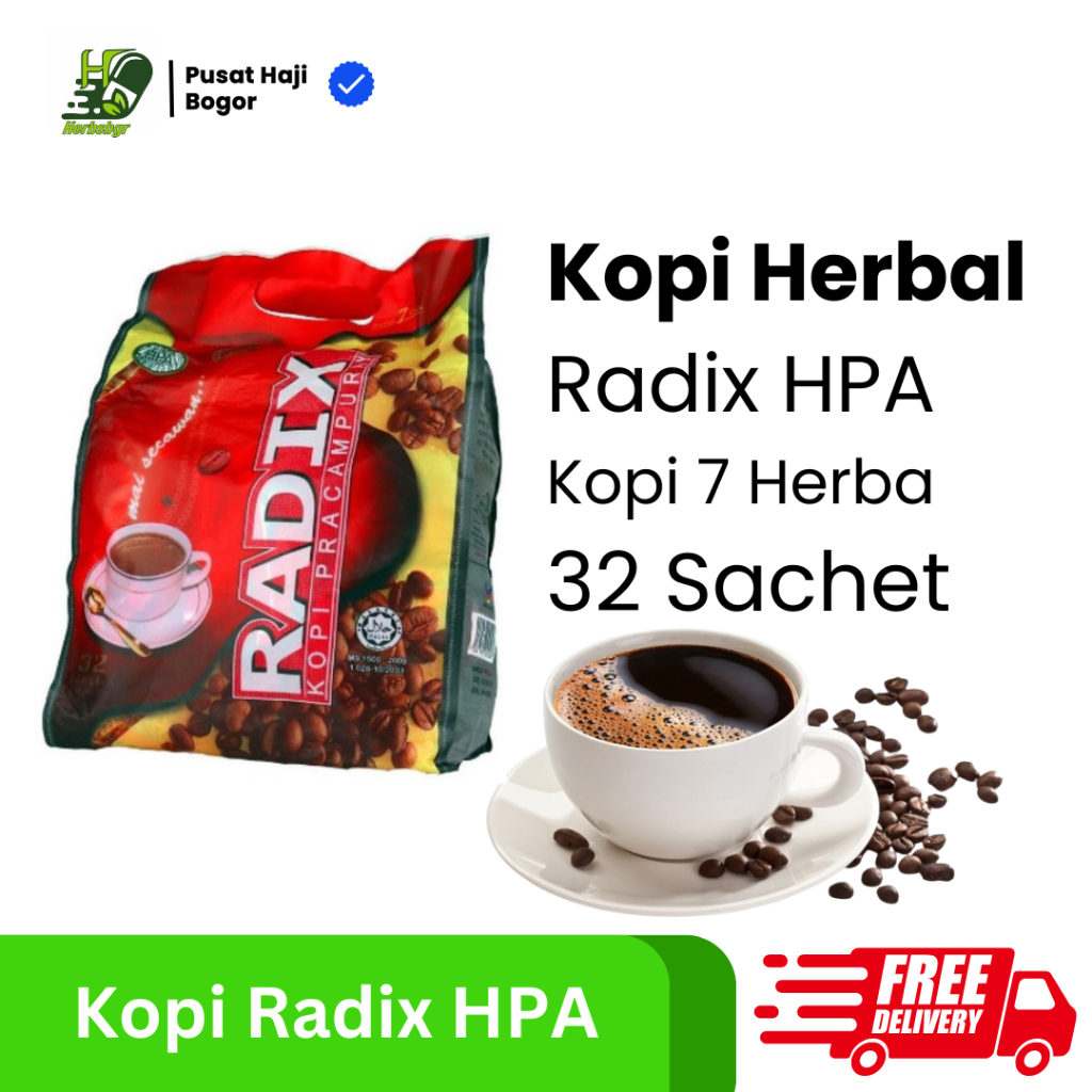 

Kopi Radix HPA Malaysia Isi 32 Sachet / Kopi Radix Jumbo Malaysia Original