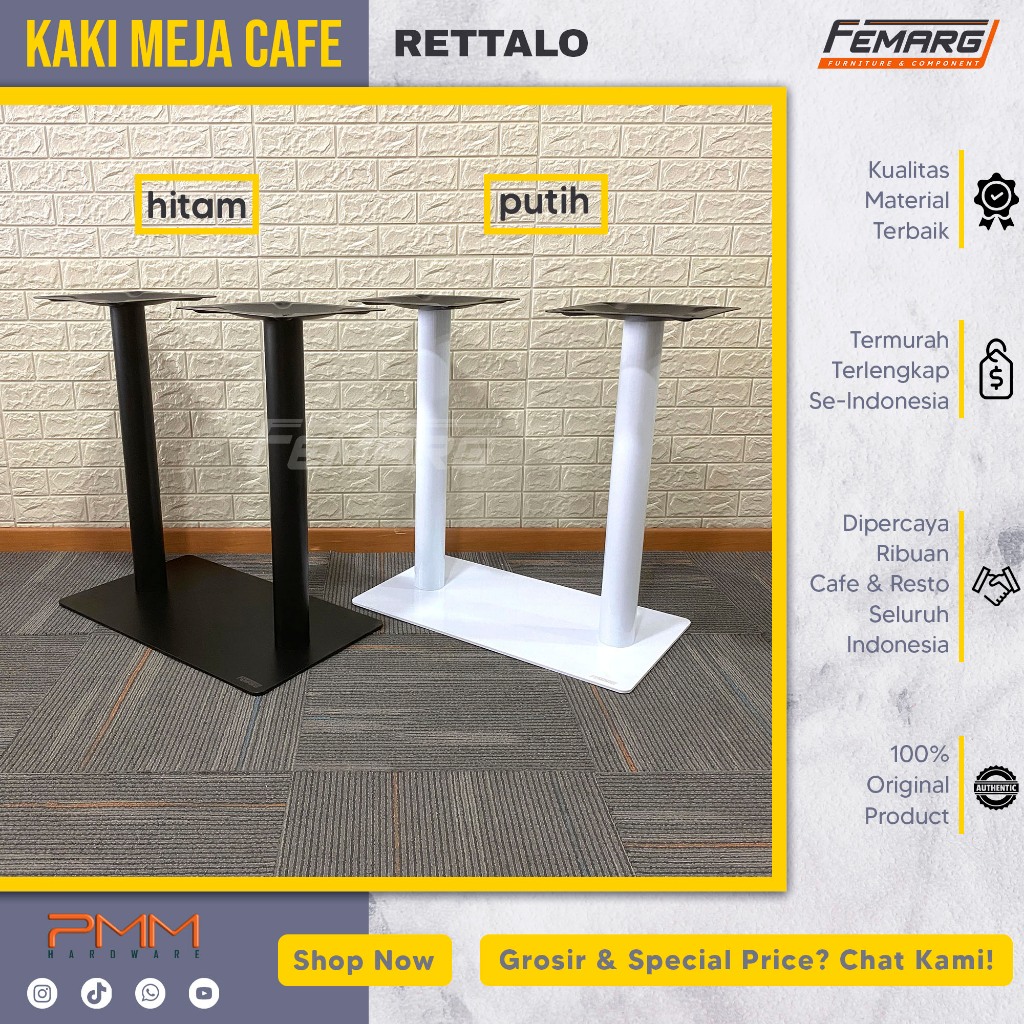 kaki meja FEMARG rettalo | cafe restoran foodcourt antik besi