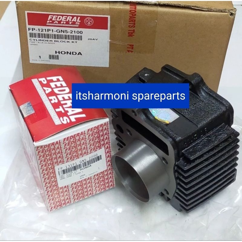 Blok Cylinder Block Piston Seher Komplit Grand Supra GN5 ORI Federal