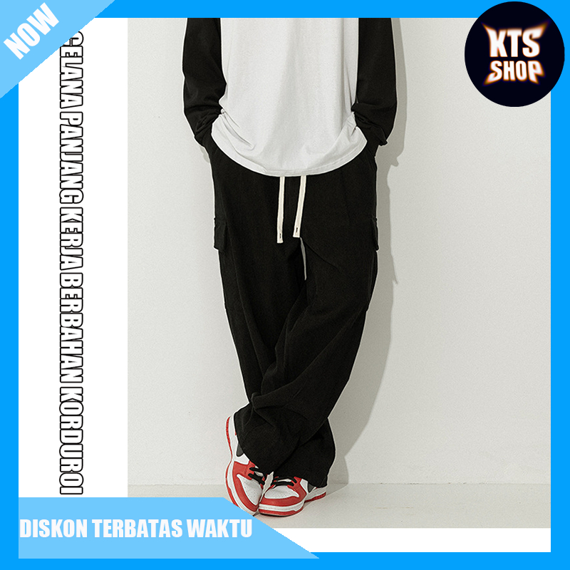 Celana panjang korduroi pria Celana panjang pria Celana panjang Korea Celana panjang kasual pria Cel