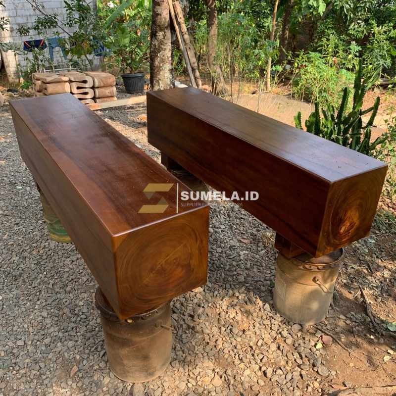 BANGKU BALOK - BANGKU TAMAN - BANGKU OUTDOOR - BANGKU KAYU TREMBESI