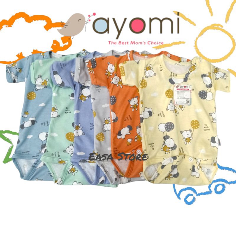 Baju Pakaian Bayi Ayomi Joel jumpsuit anak bodysuit motif lucu 0-1 tahun