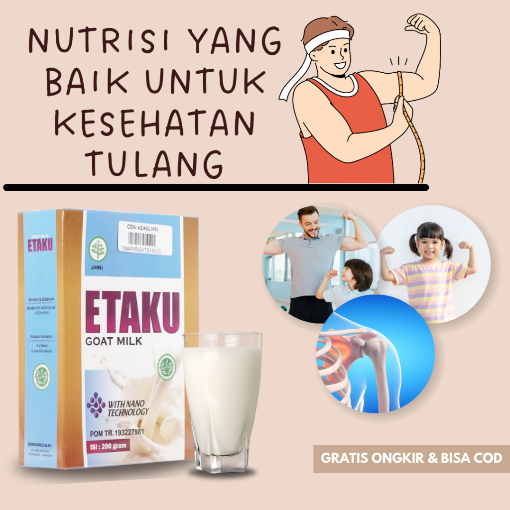 

Susu Etaku Goat Milk Nutrisi Yang Baik Untuk Kesehatan Tulang Mengurangi Risiko Patah Tulang Pertumbuhan Tulang Yang Sehat Mengurangi Peradangan Dan Nyeri Sendi Mencegah Tulang Keropos