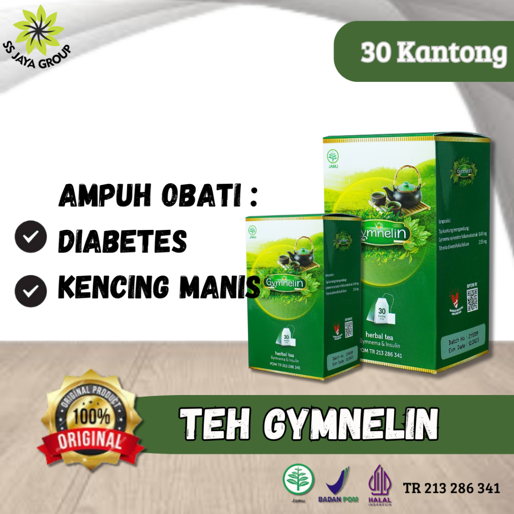 

GYMNELIN | TEH HERBAL PENGHANCUR GULA DARAH AMPUH | OBAT KENCING MANIS 100% ORI DAN SUDAH BPOM