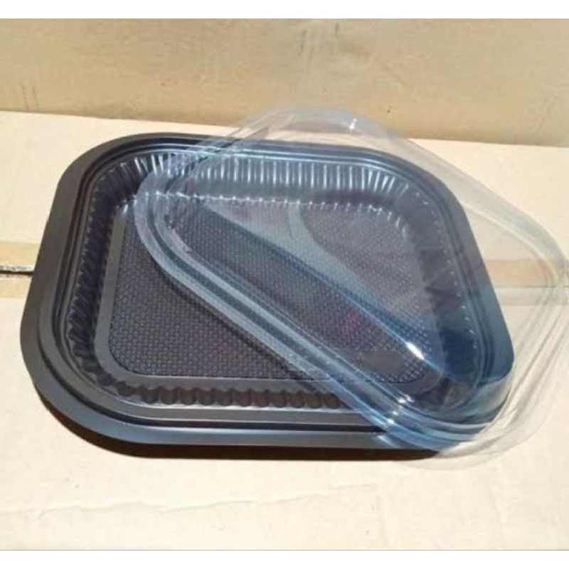 Nampan Mika Plastik Kecil / Nampan plastik / nampan kue @1 pack + Tutup
