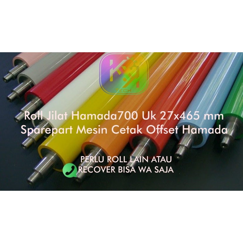 Roll Jilat Hamada700 Uk 27x465 mm Sparepart Mesin Cetak Offset Hamada