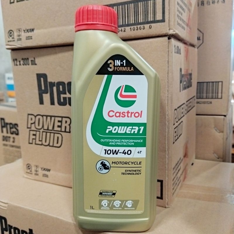 OLI MESIN MOTOR CASTROL POWER 1 / POWER1 1 LITER