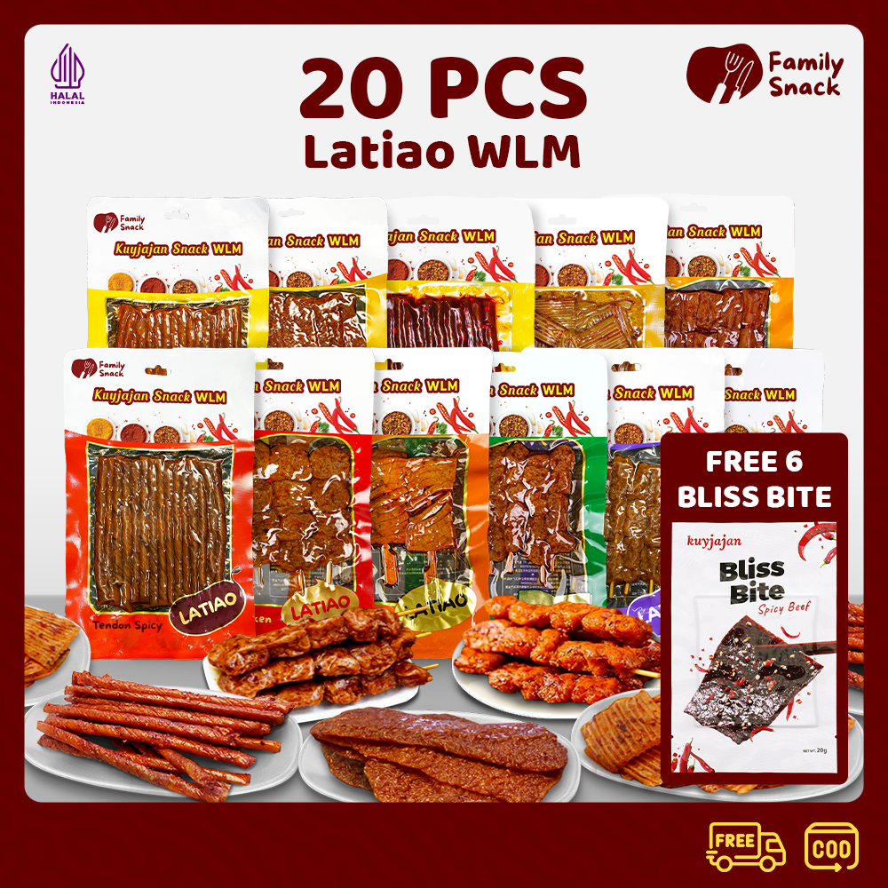 

Family Snack - [20 pcs][HALAL] WLM Gluten Snack High Protein | Camilan Makanan Ringan Tinggi Protein | Latiao Halal