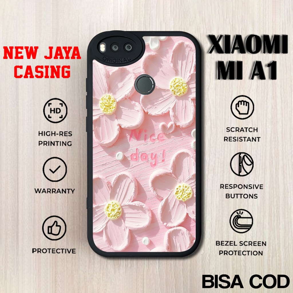 Case Xiaomi Mi A1 Terbaru Bunga Lucu Casing Xiaomi Mi A1 Termurah Hardcase Softcase Glossy Terlaris