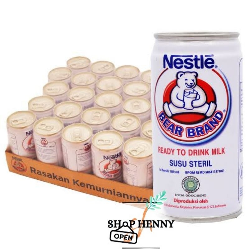

BEAR BRAND Susu Kaleng Beruang 189mL x 30Klg Dus Khusus Instan