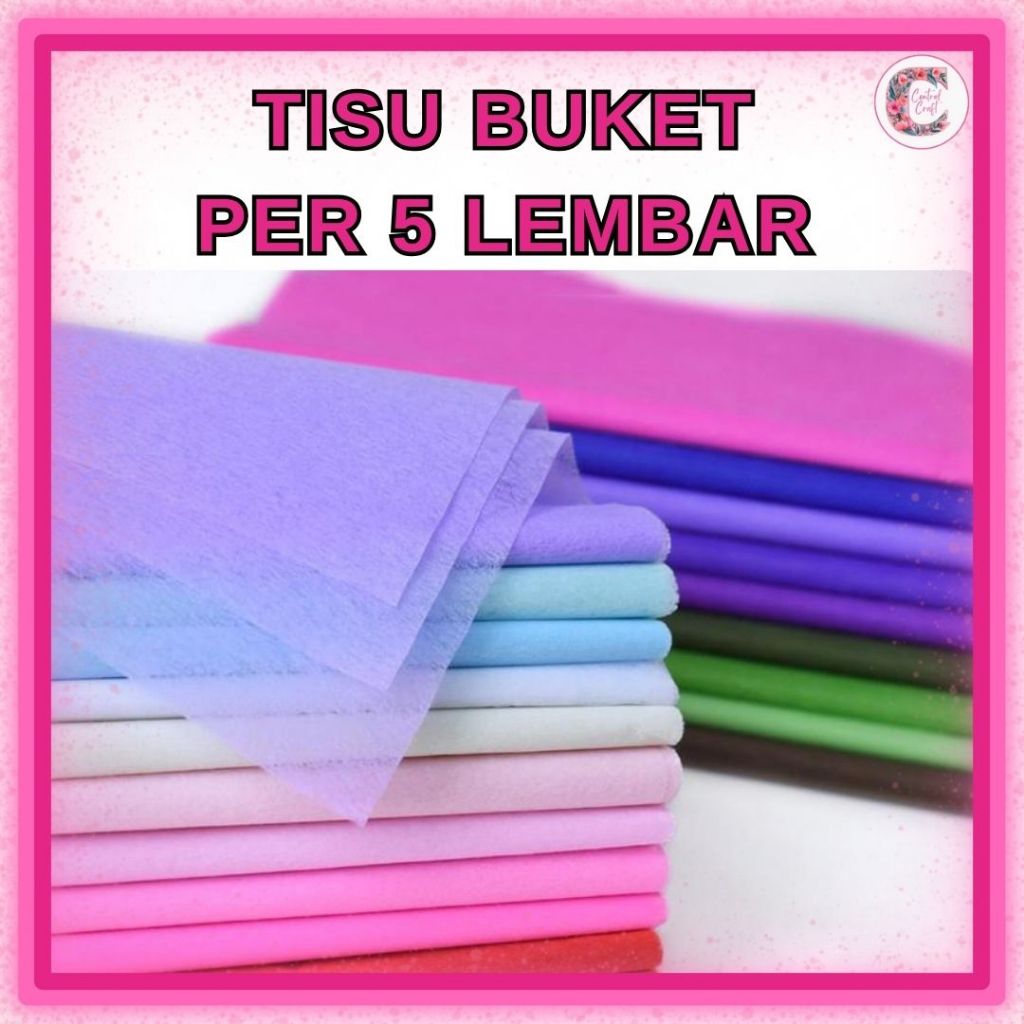 

(5 LEMBAR) Kertas Buket Tisu Tissue