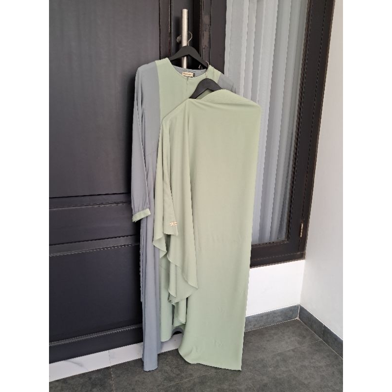 PL set Gamis khimar Aleshasyarie