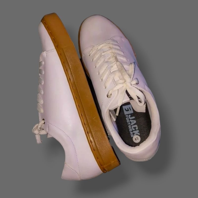 Jack Footwear - Sepatu Sneakers Pria Putih Brantley White