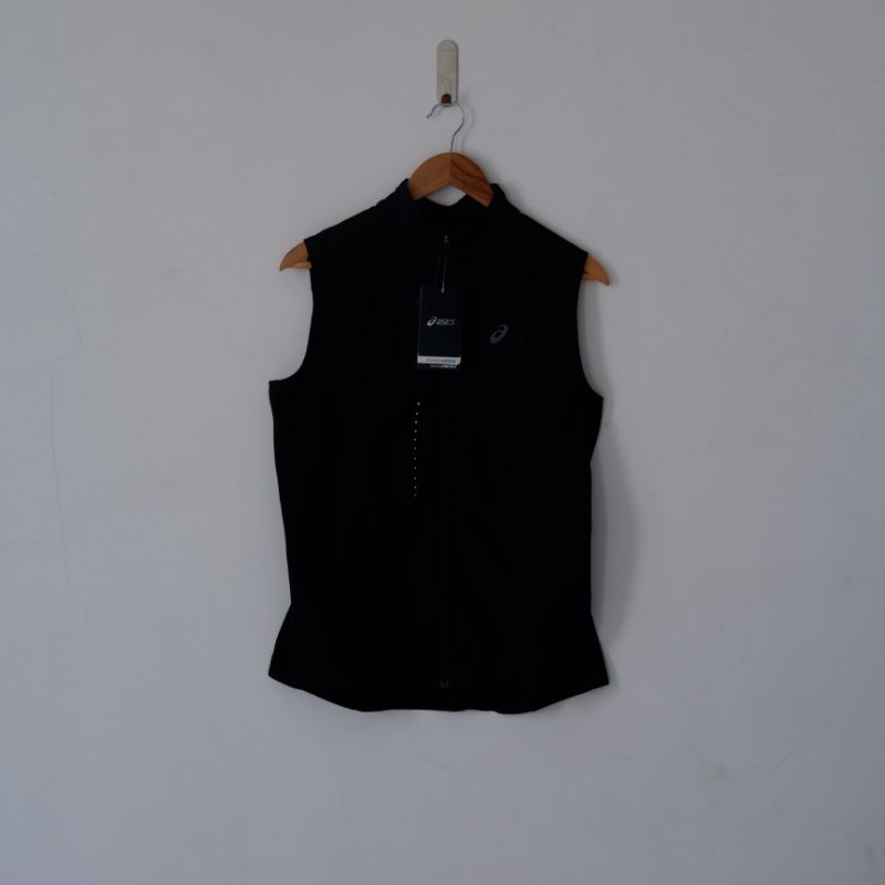 Asics Women Road Running Windstopper Performance Vest Black