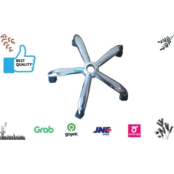 KAKI KURSI KANTOR ABBOND KAKI CHROME 280 TANPA RODA SPAREPART KURSI KAKI KURSI KANTOR KURSI STAFF