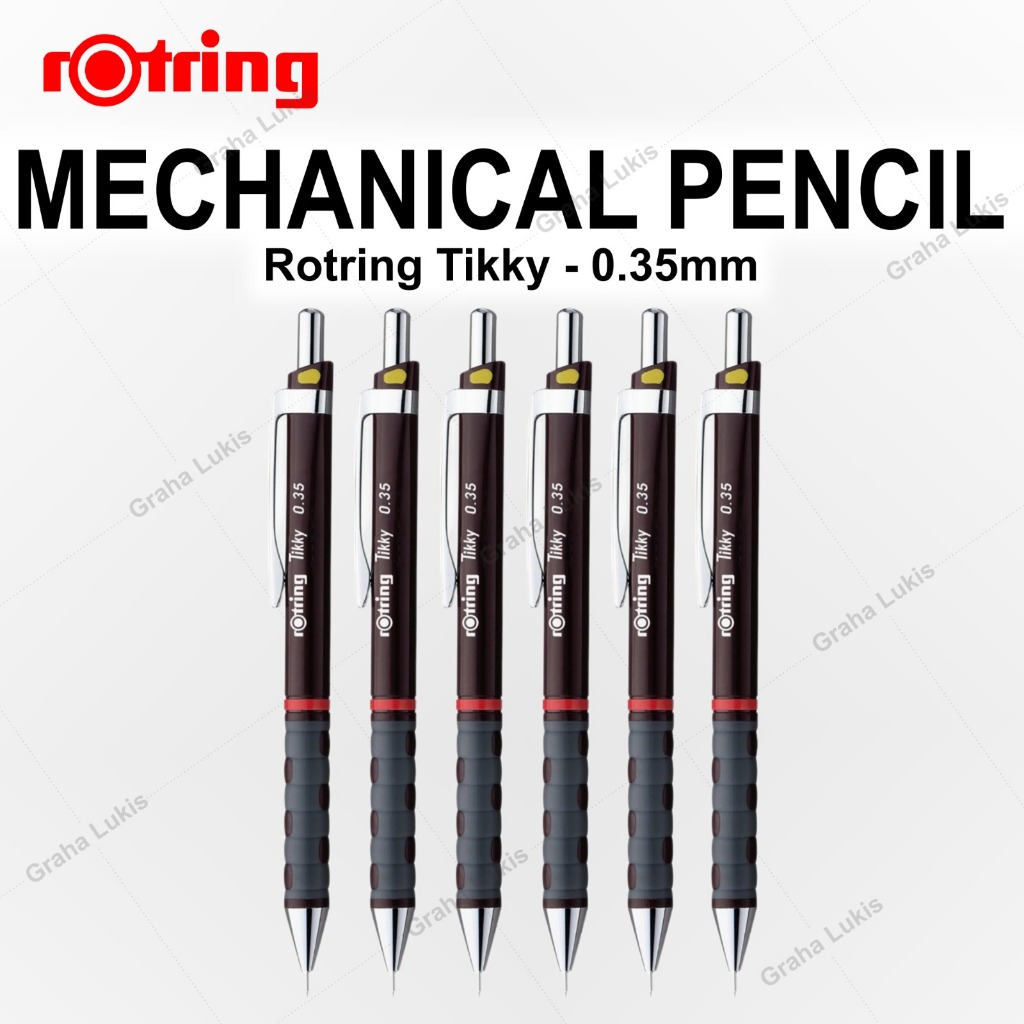 

Rotring Tikky Mechanical Pencil 0.35 mm - Burgundy / Black